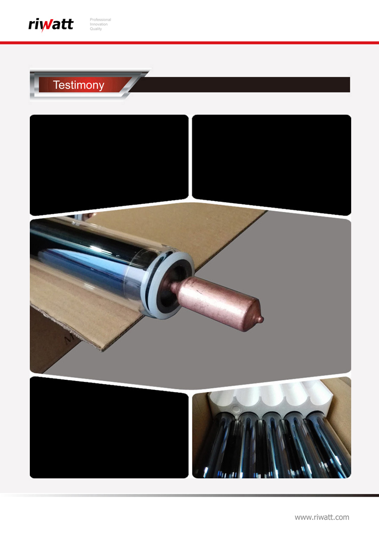 how solar vacuum tube packed