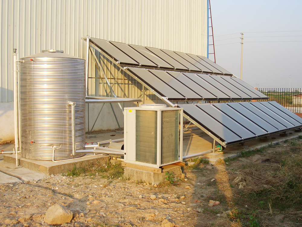3000L flat panel solar hot water heating project