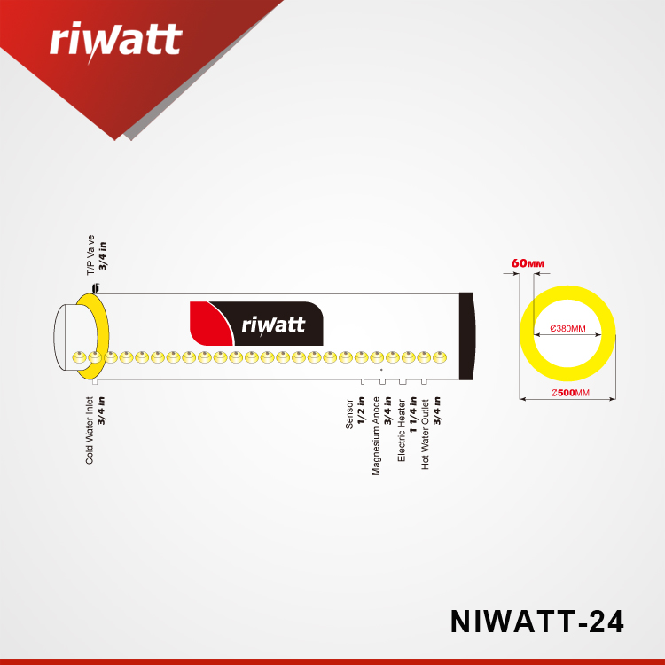 high pressure solar water heater water tank diagram