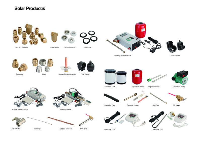 SOLAR WATER HEATER ACCESSORIES