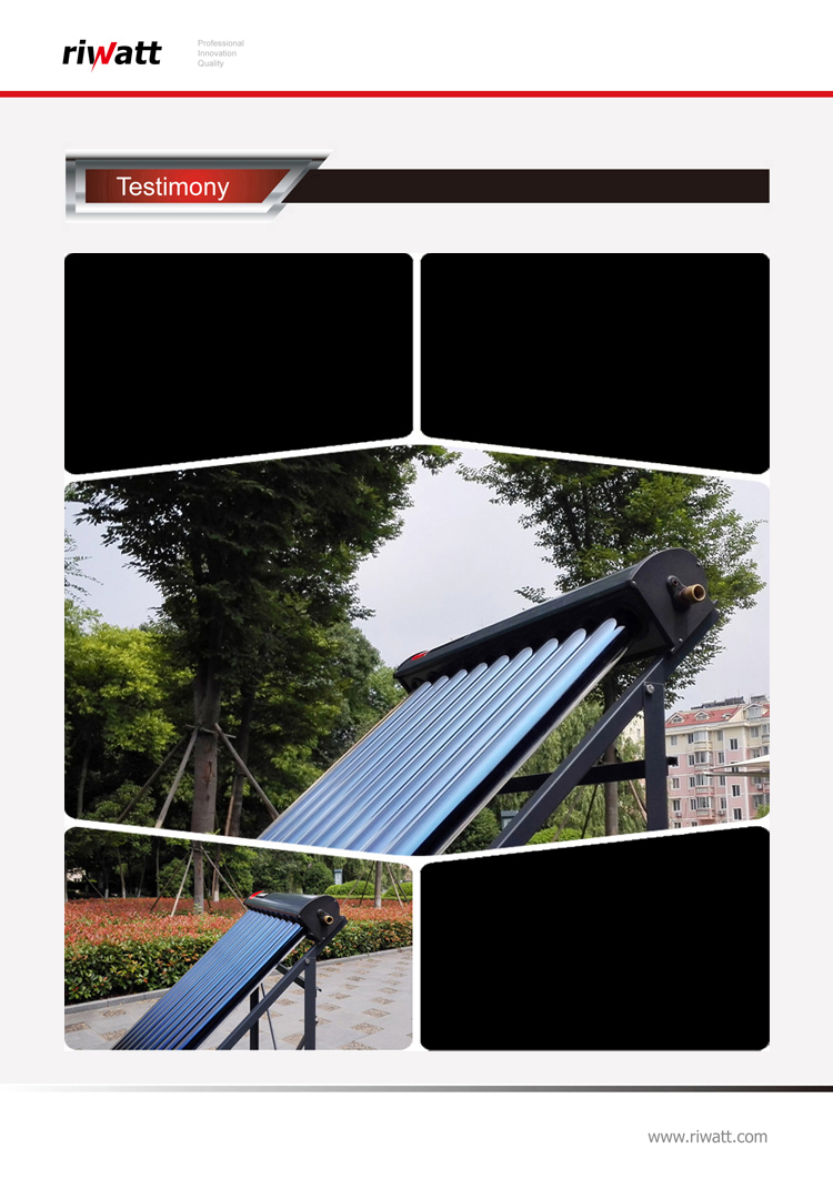 capteur solaire à tuyau en u