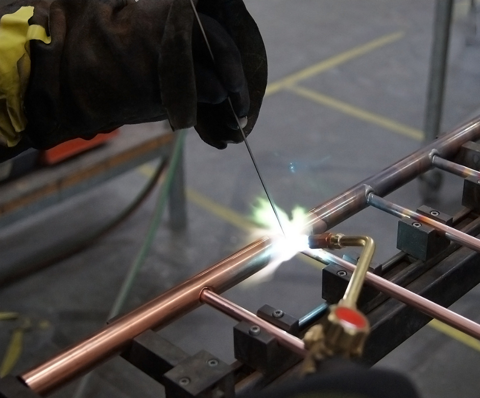 flat plate solar collector copper riser