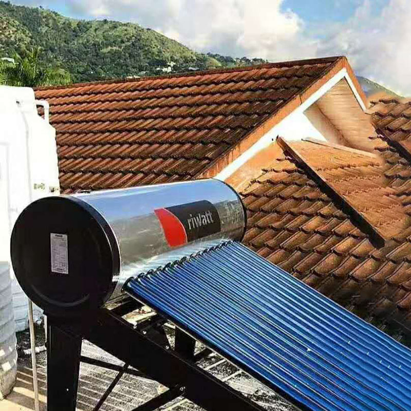 solar water heater installed in Jamaica
