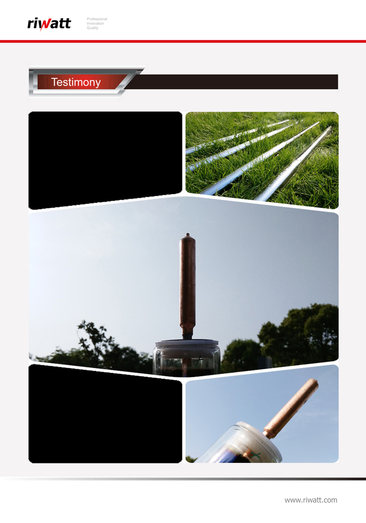heat pipe solar tube water heater