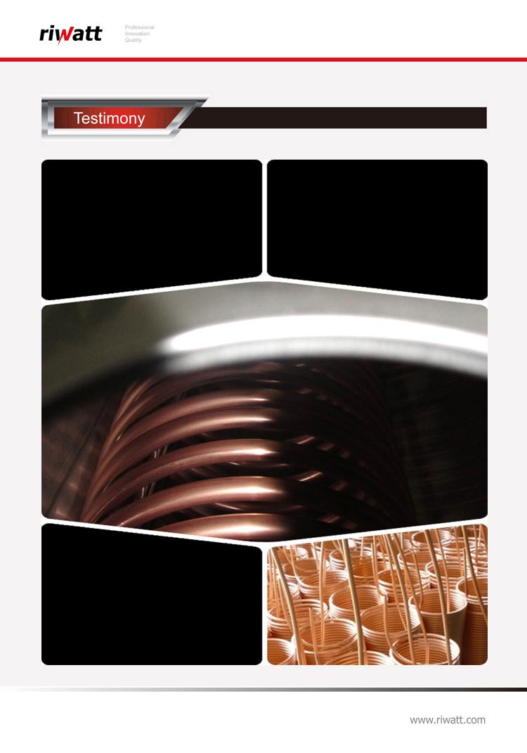 copper coil pre heated solar water heater