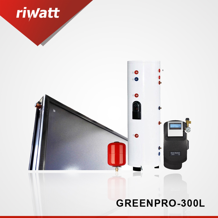 split flat panel solar water heater