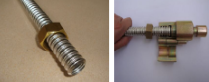 how to install twin jacked flexible 316L stainless steel pipe to my solar water heater