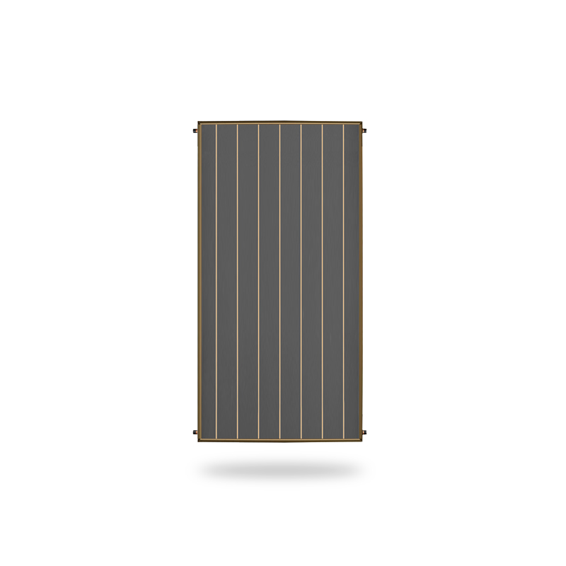 black chrome flat plate solar collector