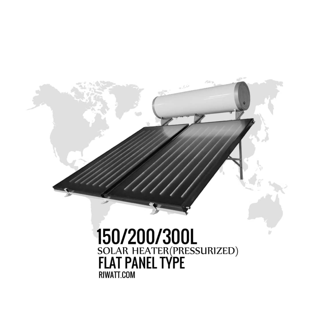 high pressurized flat panel solar heater