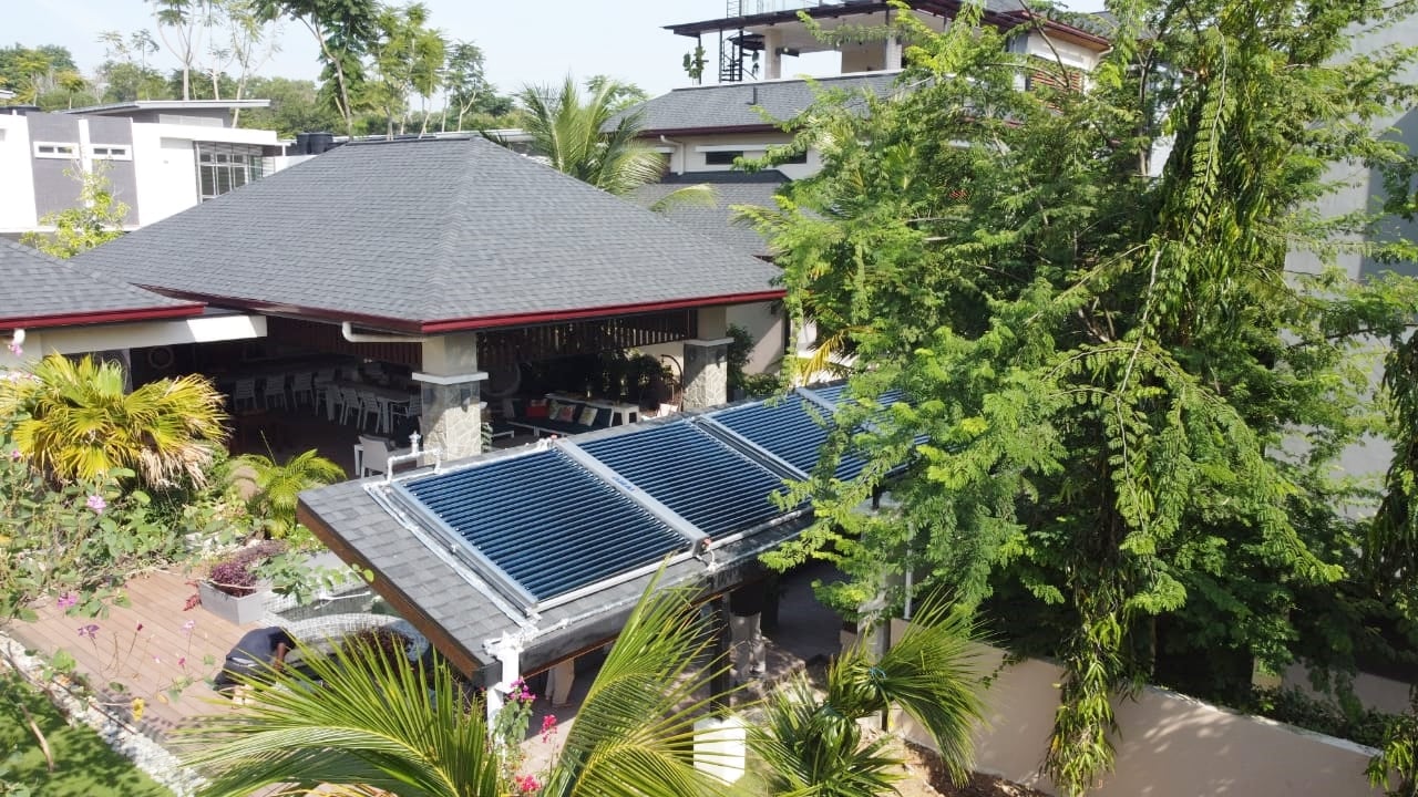 swimming pool solar hot water heating