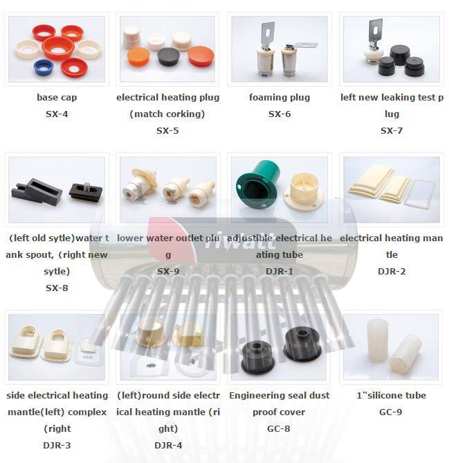 solar water heater silicon ring rubber tube holders riwatt