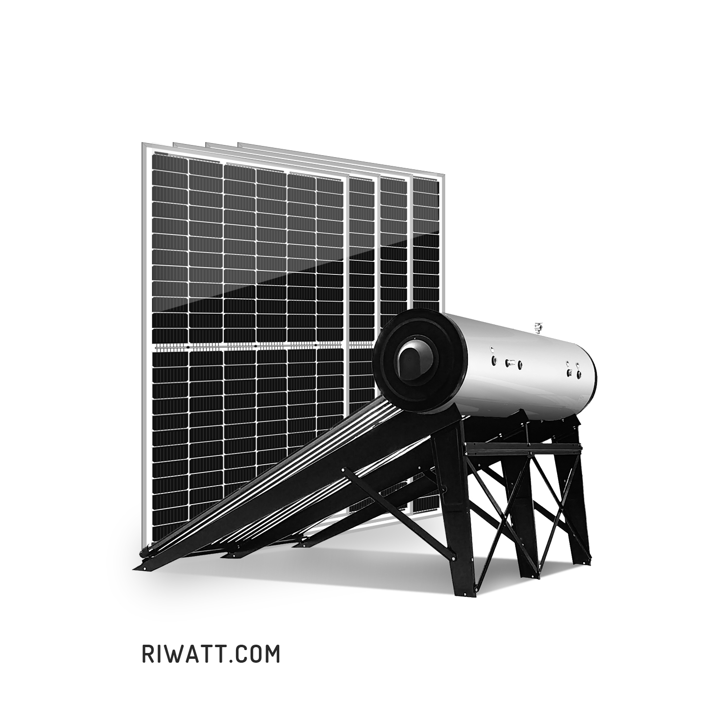 solar energy system hybrid with solar thermal energy