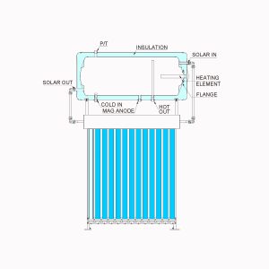Riwatt 100L 150l 200L 300L Split Compact Pressurized Solar Water Heater System for Home