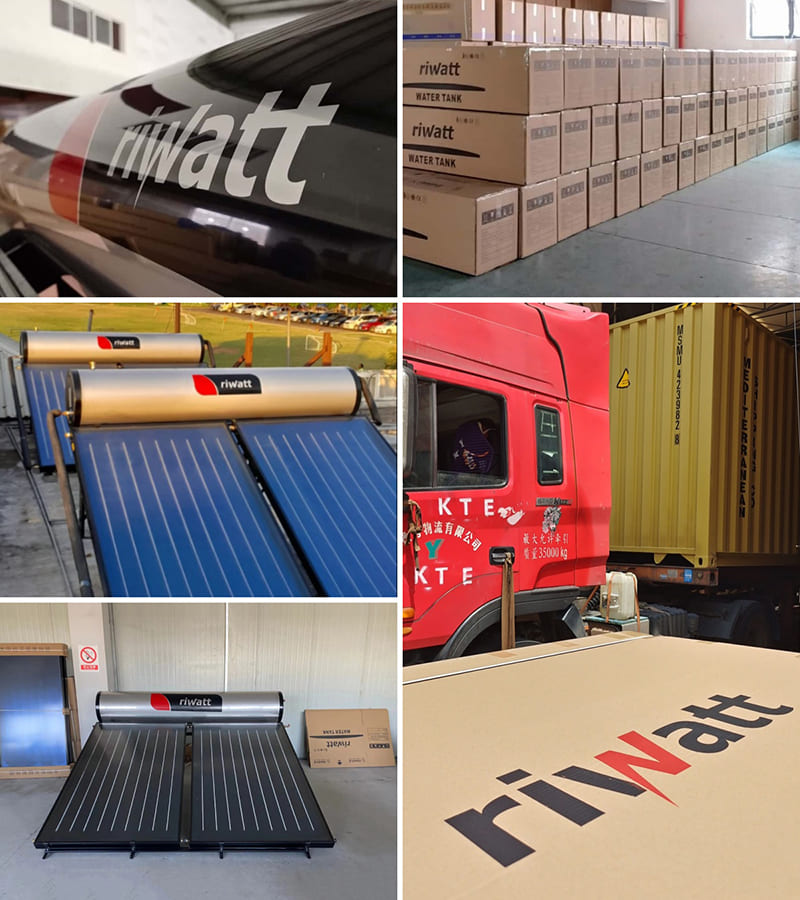 flat panel solar geysers