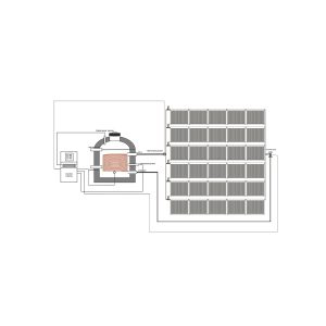 Hotels apartments fitness centers spa factories schools hospitals 6000L solar water heater