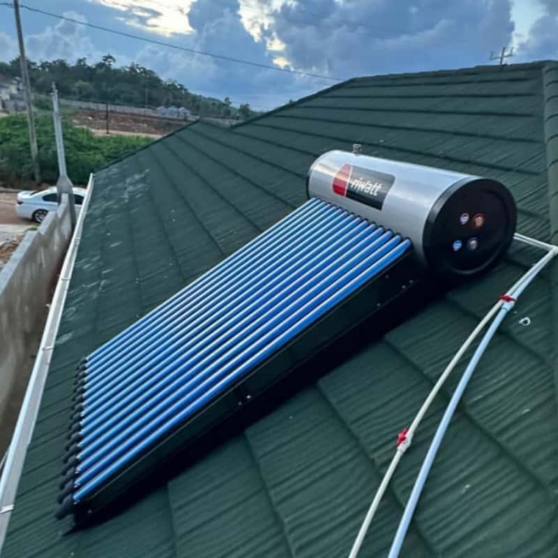 solar water heater installation