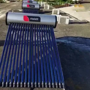 Solar Heated Water Heater in Tanzania – High Pressure Integrated Evacuated Tube System by Riwatt