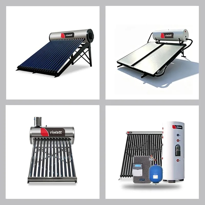 4 riwatt  hot selling models solar water heaters