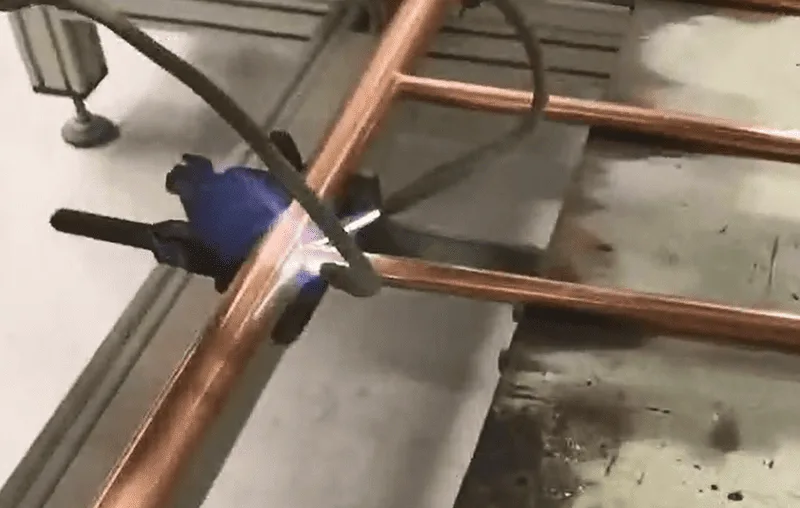copper riser solar collector