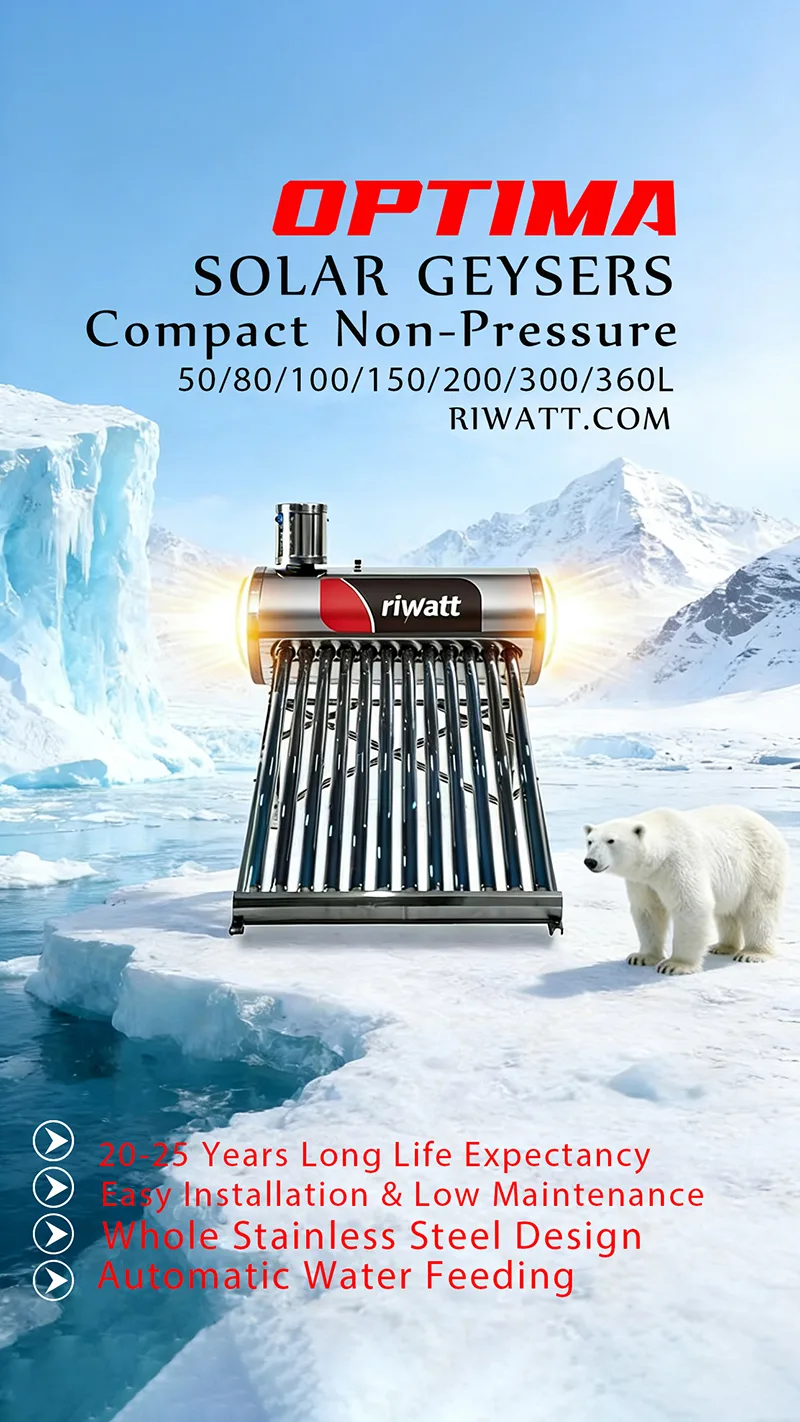 Heater Solar Water 360L Non-Pressure Stainless Steel Compact Tank – High Standard Solar Solution Peru